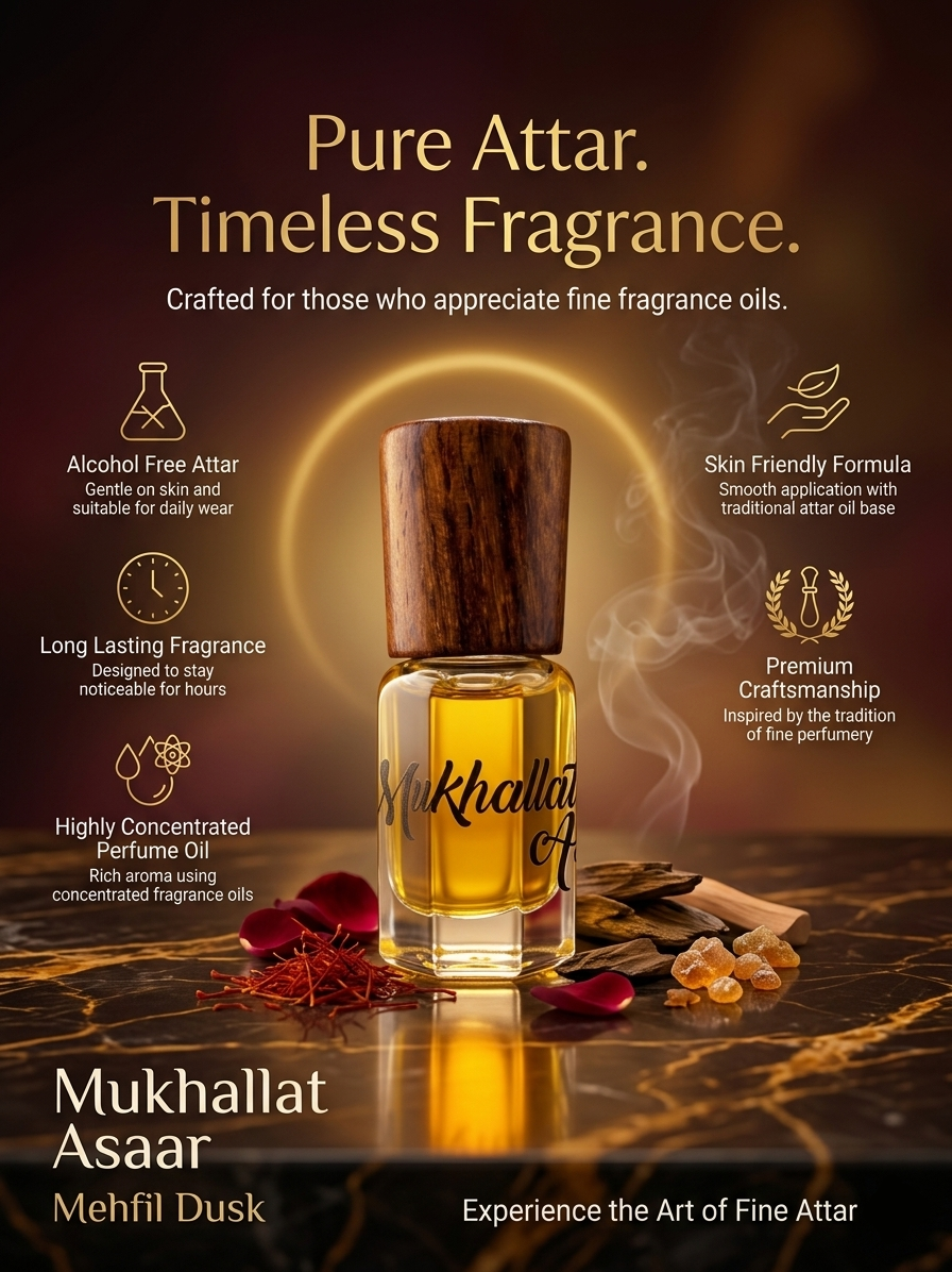 Asaar Mukhallat Asaar | Mehfil Dusk — Oil Based Attar