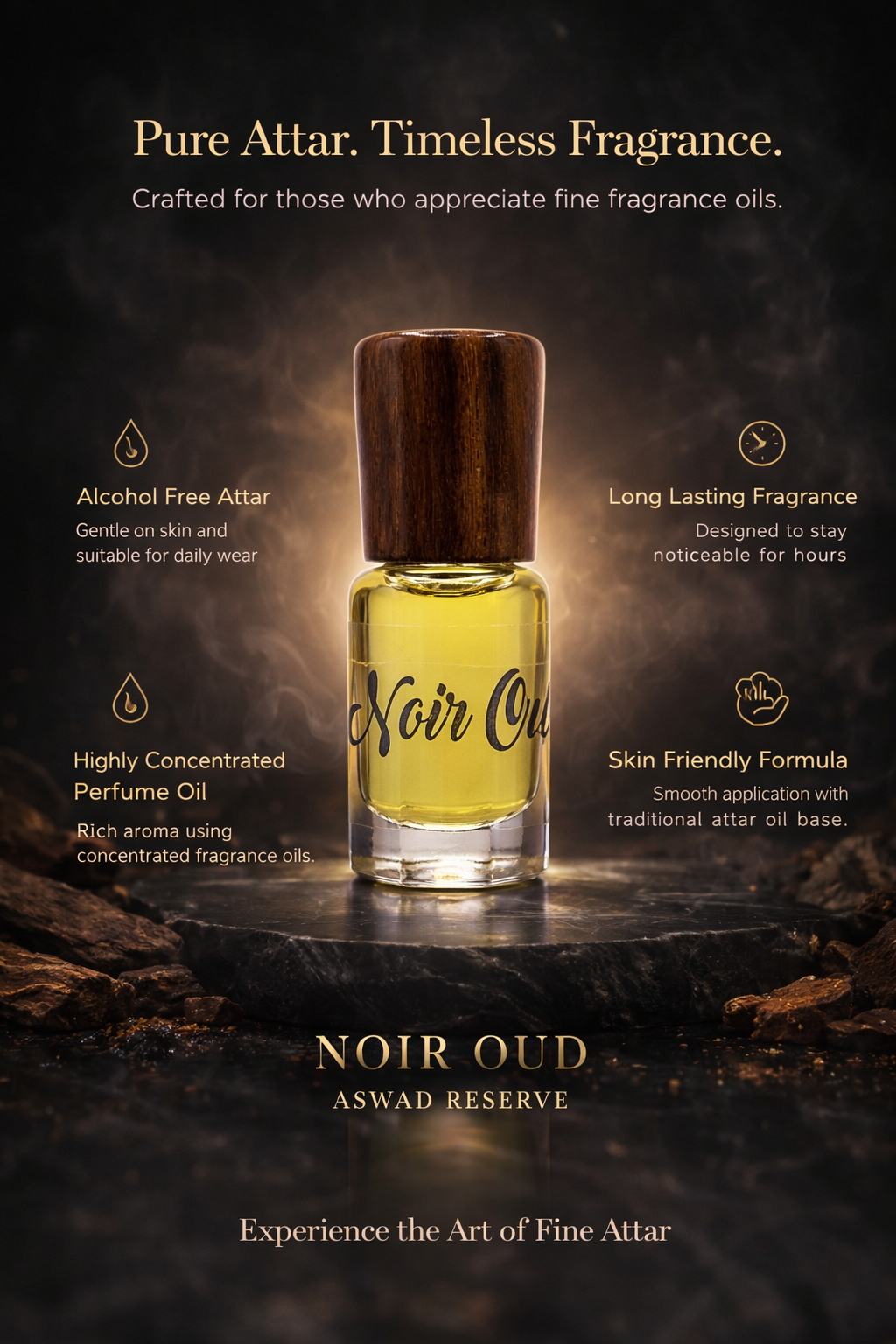 Asaar Noir Oud | Aswad Reserve — Oil Based Attar