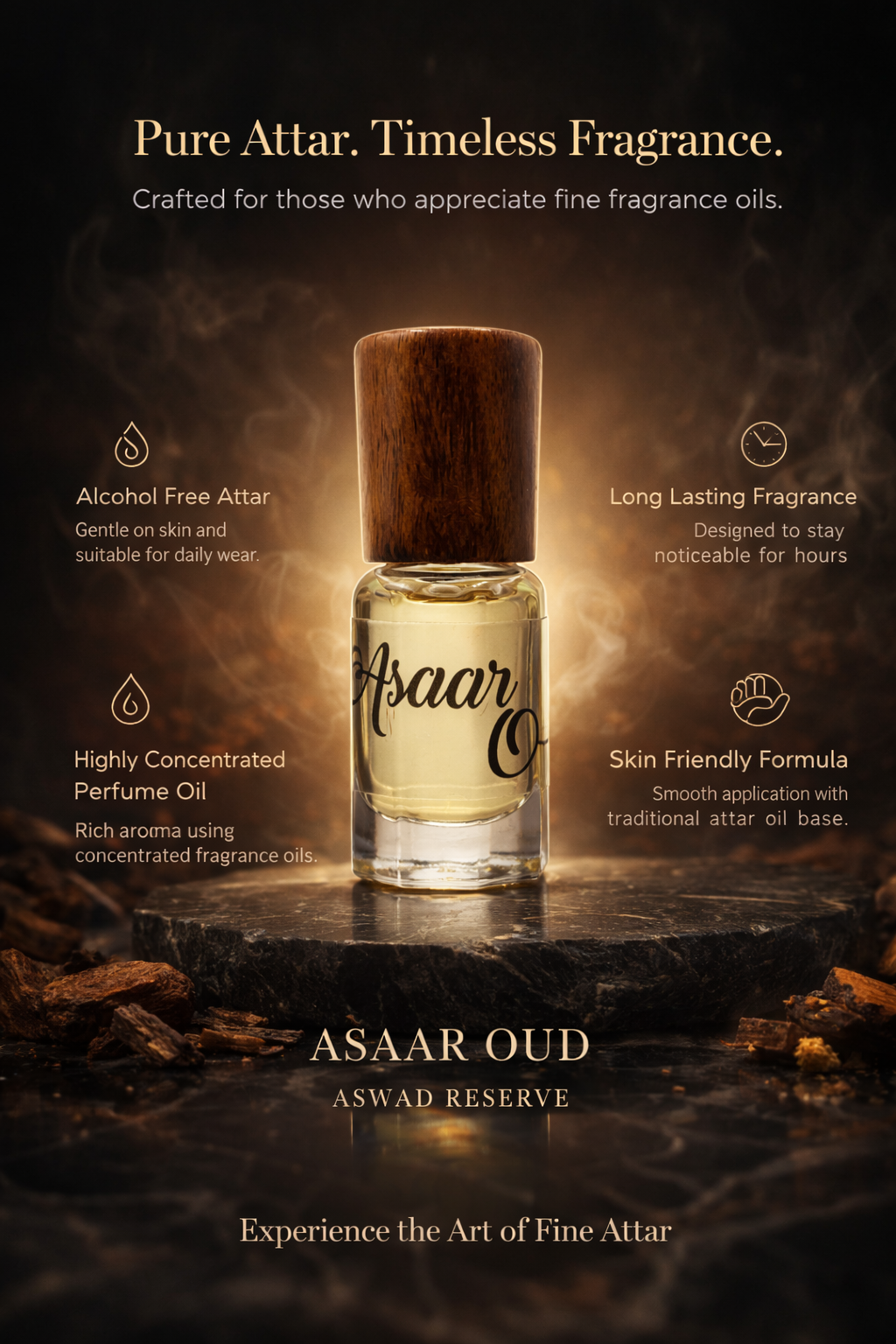 Asaar Asaar Oud | Aswad Reserve — Oil Based Attar