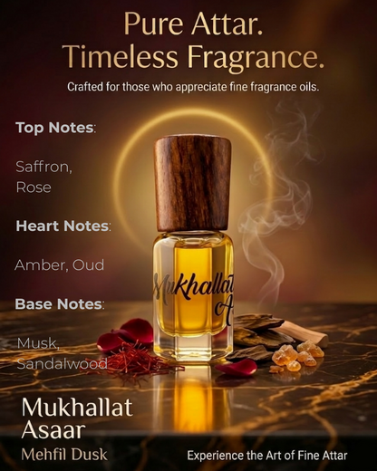 Asaar Mukhallat Asaar | Mehfil Dusk — Oil Based Attar