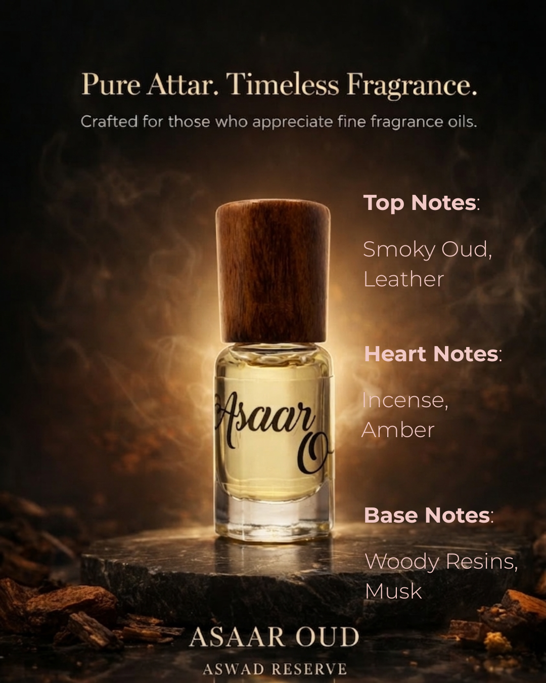 Asaar Asaar Oud | Aswad Reserve — Oil Based Attar