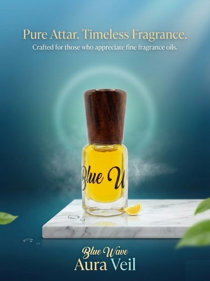 Asaar Blue Wave | Aura Veil — Oil Based Attar
